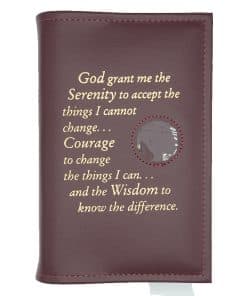 Big Book Regular Hardback - Serenity Prayer/Medallion Holder BBR0704