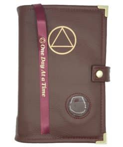 Big Book Regular Hardback – AA Symbol/Medallion Holder with Snap/Bookmark/Penholder/Metal Tips LDBBR0904