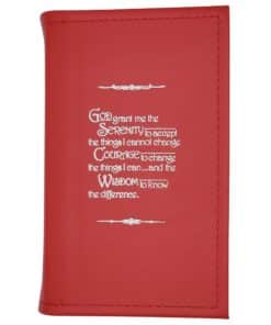 Big Book Regular Hardback – Serenity Prayer with Paperboard(Red) SCR0102