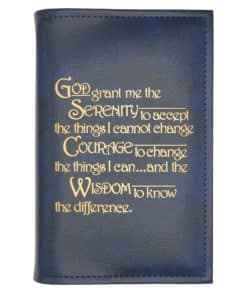 Big Book Regular Hardback – Serenity Prayer with Paperboard(Blue)