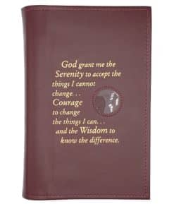 Big Book Regular Hardback – Serenity Prayer with Paperboard(Burgundy)