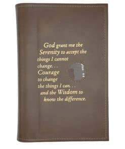 Big Book Regular Hardback – Serenity Prayer with Paperboard(Brown)