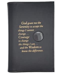 Big Book Regular Hardback – Serenity Prayer with Paperboard(Black)