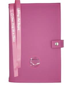 Big Book Regular Hardback – Medallion Holder with Paperboard/Snap/Bookmark/Penholder(Pink) DDBGP0409