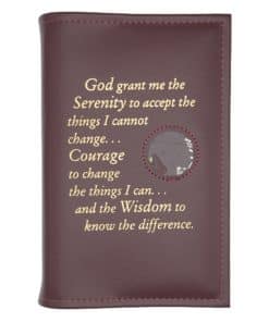 Basic Text 6th Ed Regular Hardback - Serenity Prayer/Med holder(Burgundy) NAR60704