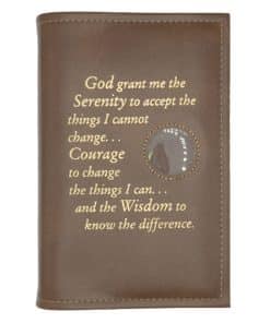 Basic Text 6th Ed Regular Hardback - Serenity Prayer/Med holder(Brown) NAR60705