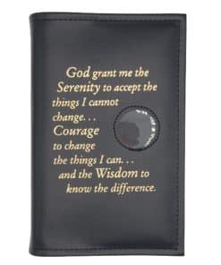 Basic Text 6th Ed Regular Hardback - Serenity Prayer/Med holder(Black) NAR60706