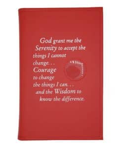 Basic Text(6th Ed) Paperback Reg Size, Book Cover with Serenity Prayer/Medallion Holder(Red)DRGP0702