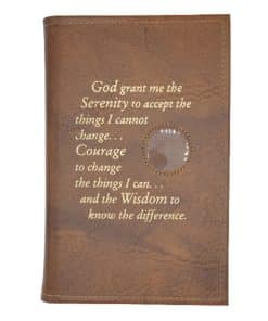 Basic Text(6th Ed) Paperback Reg Size, Book Cover with Serenity Prayer/Medallion Holder(Tan) DRGP0703