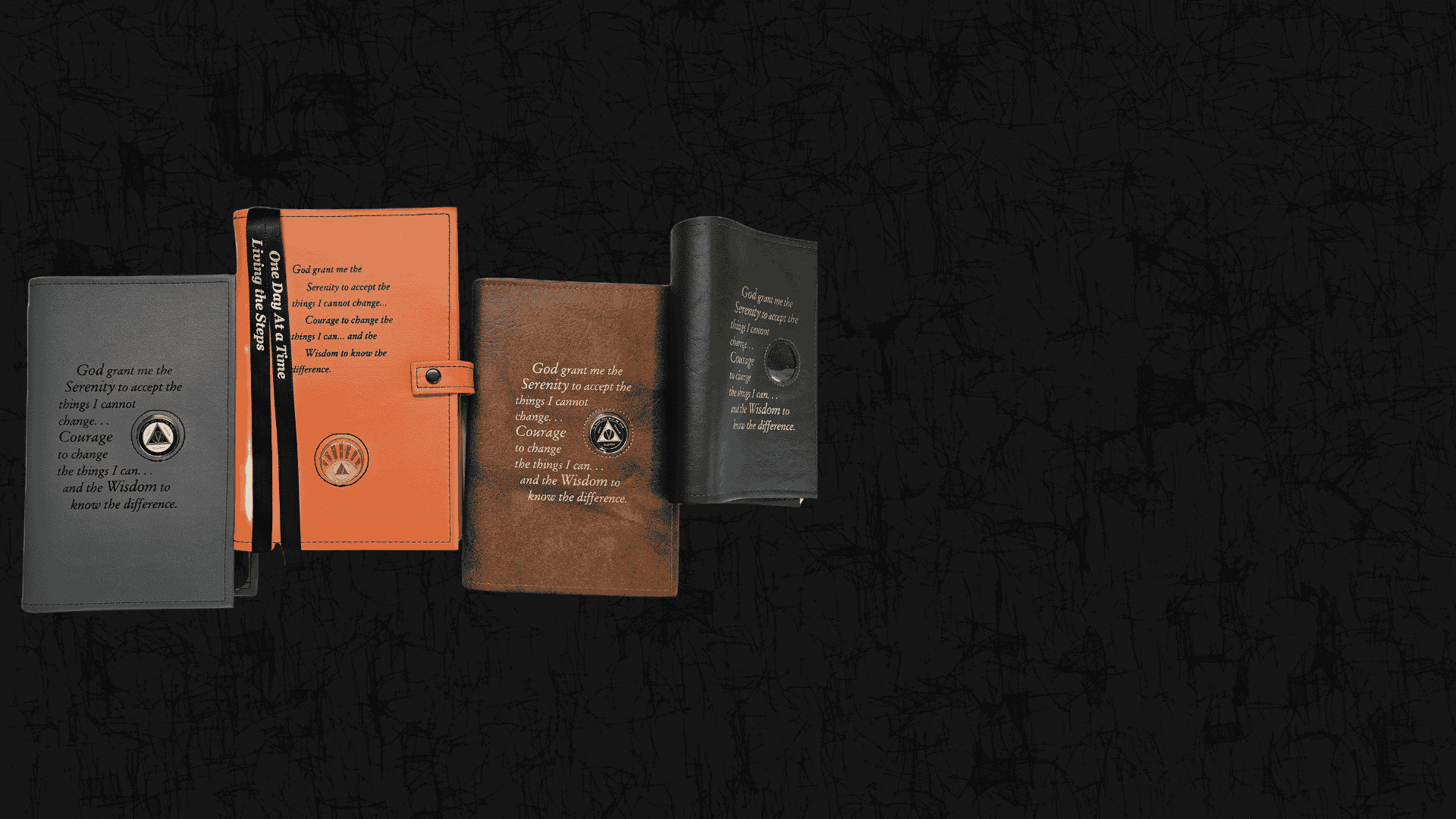 NA Triple Book Cover with NA Symbol and Coin Holder